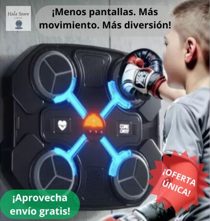 Máquina de Boxeo con Bluetooth para niños