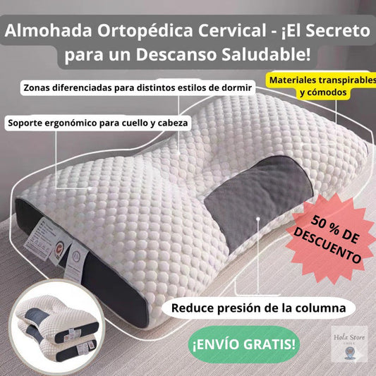 Almohada Cervical: Tu Descanso Empieza Aquí. Olvídate del Dolor Hoy